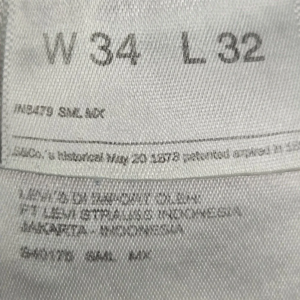 Levi's 511 Men Jeans 34X32 Blue Denim Skinny 31